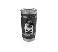 Personal Stalker Cane Norwegian Elkhound I Will Follow You Bicchiere termico in acciaio inox doppia parete
