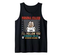 Personal Stalker Dog Old English Sheepdog Funny Dog Lover Canotta