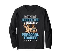 Personal Trainer Esercizio Professionale Fitness Training Maglia a Manica