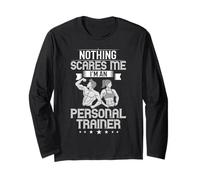 Personal Trainer Esercizio Professionale Fitness Training Maglia a Manica