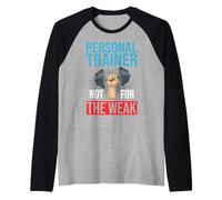 Personal Trainer Esercizio Professionale Fitness Training Maglia con Maniche Raglan