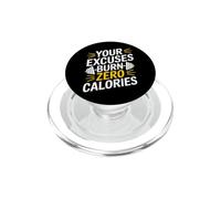 Personal Trainer Le tue scuse Bruciano Zero Calorie Divertente Palestra PopSockets PopGrip per MagSafe