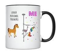 Personal Trainer Uni-Corn Horse Tazza Colazione Ceramica Mug Microonde Tazze Per Cucina Casa Cappuccino 330Ml