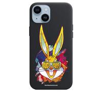 Personalaizer Bugs Bunny - Custodia flessibile di colore nero compatibile con iPhone 15 Plus