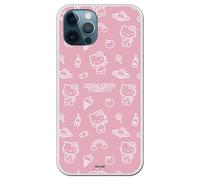 Personalaizer Cover per iPhone 12 Pro Max - Hello Kitty patron sobre rosa