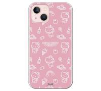 Personalaizer Cover per iPhone 13 - Hello Kitty patron sobre rosa