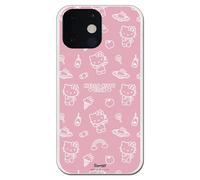Personalaizer Cover per iPhone 13 Mini - Hello Kitty patron sobre rosa