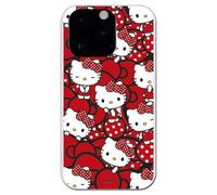 Personalaizer Cover per iPhone 13 Pro - Hello Kitty Lazos Rojos y Topos