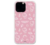 Personalaizer Cover per iPhone 13 Pro Max - Hello Kitty patron sobre rosa