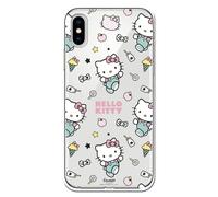 Personalaizer Cover per iPhone X - XS - Hello Kitty patron stickers