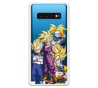 Personalaizer Cover per Samsung Galaxy S10 Plus - Dragon Ball Z Goku Vegeta Gohan Trunks