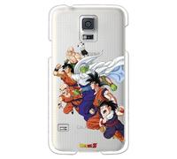 Personalaizer Cover ufficiale compatibile con Samsung Galaxy S5 - S5 Neo con Dragon Ball Z Multipersonaggi Goku Piccolo Krillin Ten Shin Han - Cover in silicone TPU flessibile trasparente