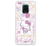 Personalaizer Custodia cellulare per Xiaomi Redmi Note 9S - Pro di Hello Kitty Delicate Flower, prodotto ufficiale, cover mobile geek della serie Goku, silicone gel flessibile