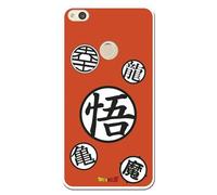Personalaizer Custodia compatibile con Huawei P8 Lite 2017 in silicone TPU flessibile trasparente con disegno di Dragon Ball Z - Simboli