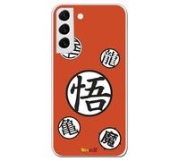 Personalaizer Custodia compatibile con Samsung Galaxy S22 Plus in silicone TPU flessibile trasparente con disegno di Dragon Ball Z - Simboli