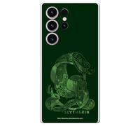 Personalaizer Custodia compatibile con Samsung Galaxy S24 Ultra Licenza Ufficiale Harry Potter in Silicone TPU Flessibile Trasparente con Design Serpeverde - Harry Potter