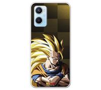 Personalaizer Custodia Dragon Ball Z Goku Super Saiyan SS3 per OPPO A96 4G - Cover in silicone TPU flessibile trasparente - Licenza ufficiale