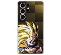 Personalaizer Custodia Dragon Ball Z Goku Super Saiyan SS3 per Samsung Galaxy S24 Ultra - Cover in silicone TPU flessibile trasparente - Licenza ufficiale