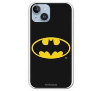 Personalaizer Custodia flessibile compatibile con iPhone 15 Plus con logo Batman