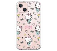 Personalaizer Custodia flessibile compatibile per iPhone 15 di Hello Kitty Stikers