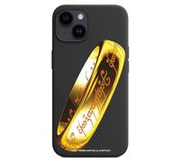 Personalaizer Custodia flessibile di colore nero compatibile con iPhone 15 con anello