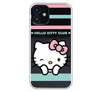 Personalaizer Custodia originale compatibile con iPhone 12 Mini con un design di Hello Kitty Club occhiolino