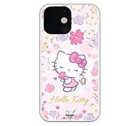 Personalaizer Custodia originale Compatibile con iPhone 13 Mini - Hello Kitty Delicate Flower