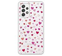 Personalaizer Custodia Originale Compatibile con Samsung Galaxy A52 4G / 5G - A52s 5g - Cuoricini Multicolori
