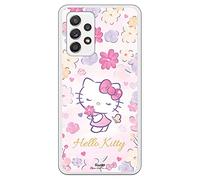 Personalaizer Custodia originale compatibile con Samsung Galaxy A52 - Hello Kitty Delicate Flower