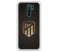 Personalaizer Custodia Originale Compatibile con Xiaomi Redmi 9 - Atletico Madrid Shield Oro
