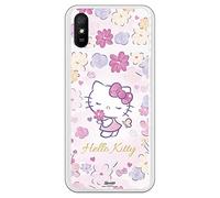 Personalaizer Custodia per cellulare per Xiaomi Redmi 9A di Hello Kitty Delicate Flower. Prodotto ufficiale. Bella custodia per cellulare. Silicone gel flessibile