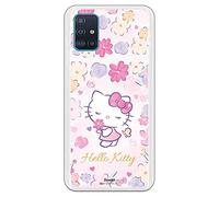 Personalaizer Custodia per Samsung Galaxy A51 - Hello Kitty Ufficiale Custodie Carine Ragazze (Hello Kitty Delicate Flower)