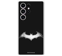Personalaizer Custodia per Samsung Galaxy S24 Ultra - Cover in silicone TPU flessibile trasparente - motivo Batman Logo Bianco