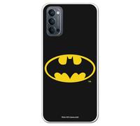 Personalaizer Custodia ufficiale Batman compatibile con OPPO Reno 4 5G - Cover in silicone TPU flessibile trasparente - Design classico logo