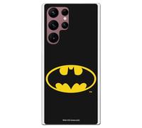Personalaizer Custodia ufficiale Batman compatibile con Samsung Galaxy S22 Ultra - Cover in silicone TPU flessibile trasparente - Design classico logo
