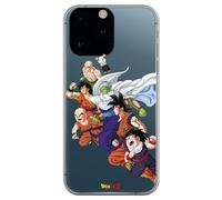 Personalaizer Custodia ufficiale compatibile con iPhone 15 Pro MAX con motivo Dragon Ball Z Multipersonaggi Goku Piccolo Krillin Ten Shin Han - Cover in silicone TPU flessibile trasparente