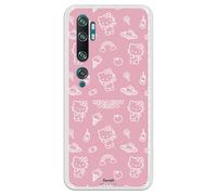 Personalaizer Siliona - Custodia flessibile trasparente per Xiaomi Mi Note 10 - CC9 Pro con motivo Hello Kitty motivo su rosa - Cover in TPU compatibile con Xiaomi Mi Note 10 - CC9 Pro