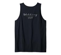 Personale dell'evento (sul Retro) Cool Crew Uniforme Elegante Matrimonio Canotta