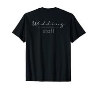 Personale dell'evento (SUL RETRO) Divisa Matrimonio elegante Maglietta