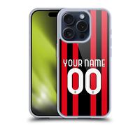 PERSONALISED AC MILAN 2021/22 KIT CUSTODIA COVER MORBIDA IN GEL PER APPLE iPHONE
