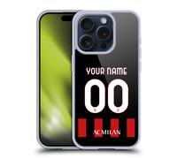 PERSONALISED AC MILAN KIT 2022/23 CUSTODIA COVER MORBIDA IN GEL PER APPLE iPHONE