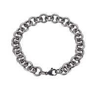 Personalised Gifts Bangle Stainless Steel Bangle for Men Chain Bangle Stainless Steel Bracelet with Lobster Clasp, Stainless Steel, Without Zirconia