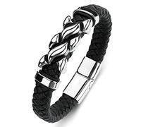 Personalised Gifts Bracelet Charms, Men's Bracelet Vintage Totem Bracelets Men's Bracelet Stainless Steel with Magnetic Clasp