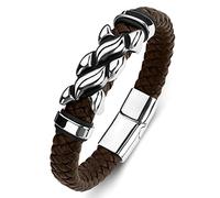 Personalised Gifts Bracelet Charms, Men's Bracelet Vintage Totem Bracelets Men's Bracelet Stainless Steel with Magnetic Clasp