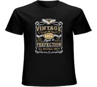 Personalised Made in 1956 Vintage Born 1956 Birthday Age Year Gift Top Sweatshirt Short Sleeve Tees Sweatshirt Black M
