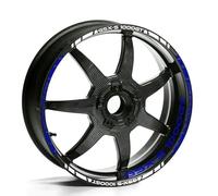 personalità alla Moda Adesivo per Ruota Moto Adesivo Riflettente per Cerchione 17 "Accessori per Nastro A Strisce per S&uzuki GSX-S 1000 GT(Style 5)