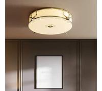 personalità Creativa Durevole Corna Tutto in Rame Lampada da soffitto a LED Lampada da Camera Calda Stanza Romantica Lampade per la casa Lampadario Lampadario Paralume (Dimensioni: 50 * 13 cm),