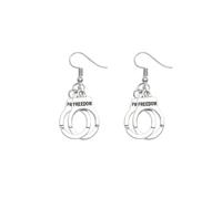 Personalità esagerate orecchini punk manette orecchini da donna semplici orecchini creativi e utili Professionale e Moda