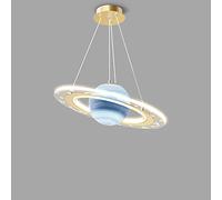 Personalità Pianeta Lampade a sospensione con paralume sferico Illuminazione a soffitto Lampada da soffitto per camera da letto per bambini Lampada a sospensione regolabile Terra Camera dei bambini