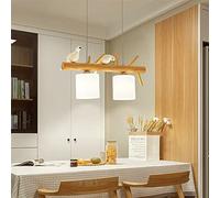 - Personality Bird Restaurant Chandelier Solid Long Strip White Glass LED Chandelier 2/3 Heads Living Room Study Lamp,Illuminazione per interni